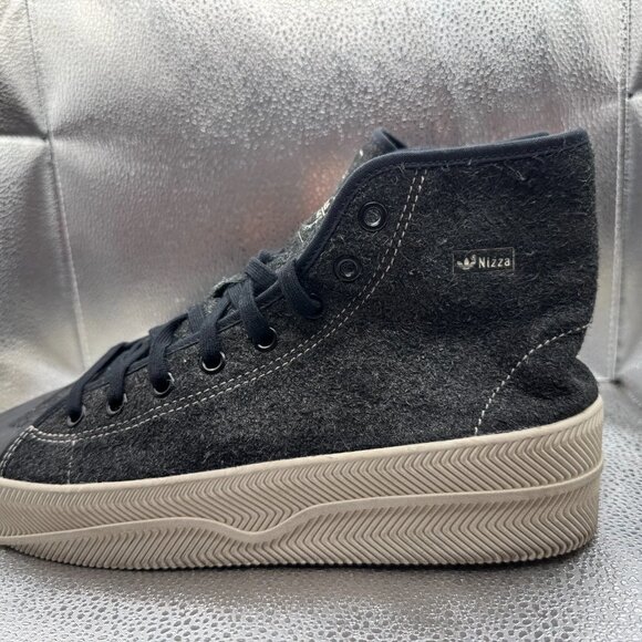 Size 11.5 Adidas Nizza 2 Black‎ Mens Mid Top Lace Up Sneaker Shoes GX6309 main image 6